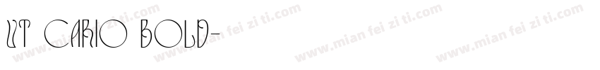 UT cario Bold字体转换